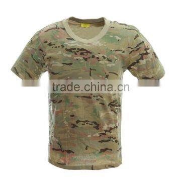 military camouflage 100% cotton army t shirt