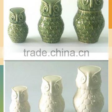 ceramic owl cookie jar