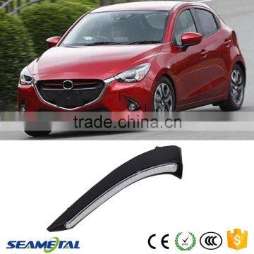 Car 12V LED DRL Daytime Running Light Front Bumper Fog Lamp For Mazda 2 LED Lamp 2013 2014 2015