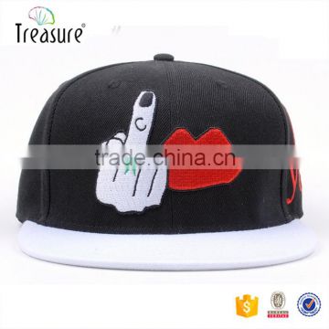 Custom embroidery wholesale flat embroidery snapbacks cap and hat