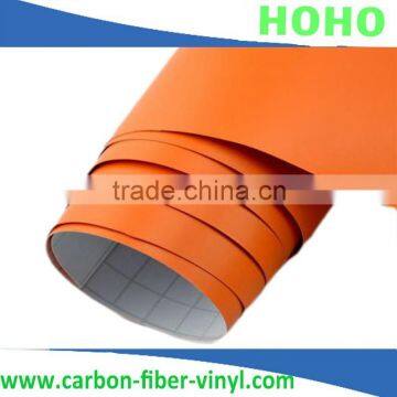 Orange Waterproof matte car wrapping PVC film,Various color selection 1.52*30m size HQ