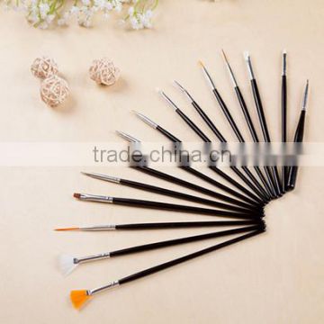 Professional 15pcs kolinsky nail art brush for UV Gel dry decoration tools set