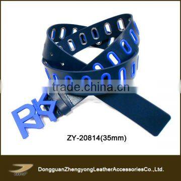 ZY-20814 letter buckle teenage belt,fake designer belts