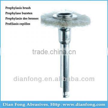 R1G White RA Shank Low Speed Wheel Goat Hair Prophy Brush Used Dental Clinic Equipment