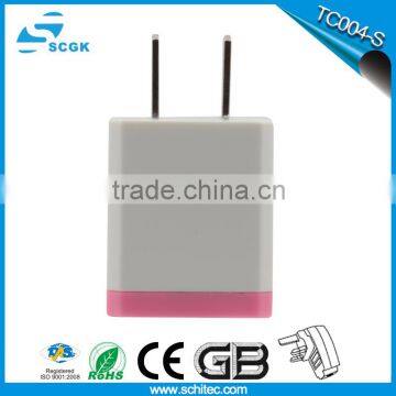 2016 popular single mini wall charger for mobile phone