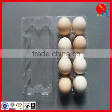 Glass clear plastic egg packing tray for egg marketing