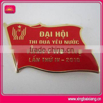 cheap wholesale name badge flag,nice rotary chrome badge