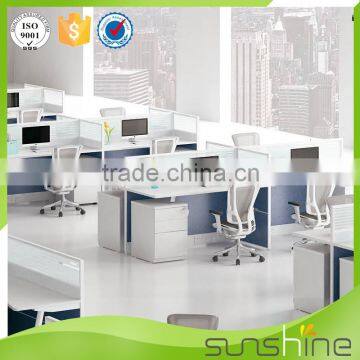 Modular Office Furniture 4 Person Workstation Desk Partition Staff Room