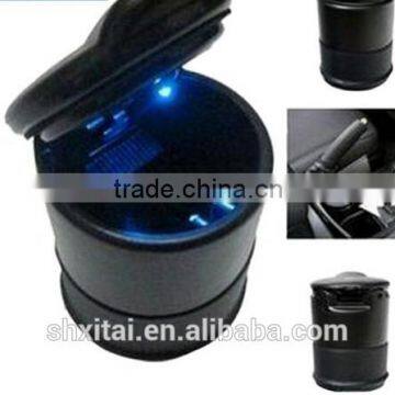 Blue Light LED Car ashtrays Ash Bin tobacco jar Auto ashtray