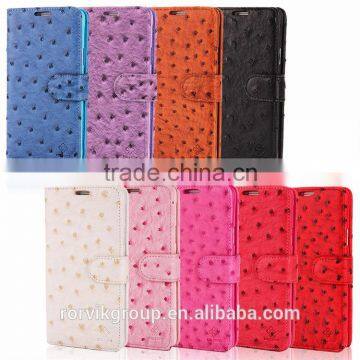 Stylish Flip Slot Wallet Style PU Leather Case With Stand Cover for Samsung note 4