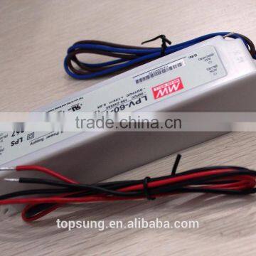 60w 24V dual output meanwell power supply 5A