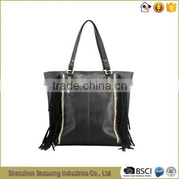 Medium Size Fringe Tote Bag Women Handbag photo-4
