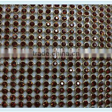 Decoration hot fix rhinestone trimming,rhinestone mesh accessories