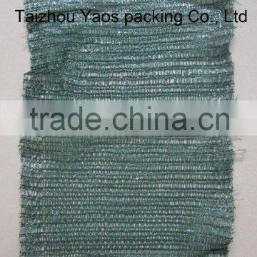 15kg PE raschel knitted green mesh bag vegetables onion bags