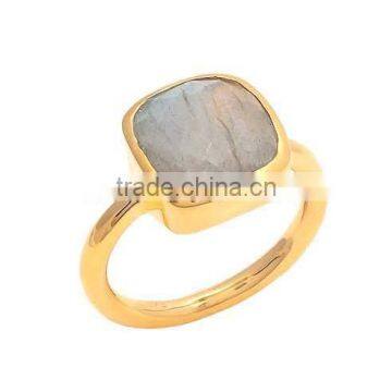 The Gopali Jewellers Handmade Labradorite Bezel Setting Ring, Wholesale Sterling Silver Ring Jewelry