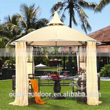 high quality waterproof gazebo castle with curtain 3m round gazebo