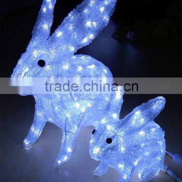 High quality with RoSH CE rabbit shaped decoration led motif light rabbit statues garden decoration home decor led light                        
                                                                                Supplier's Choice