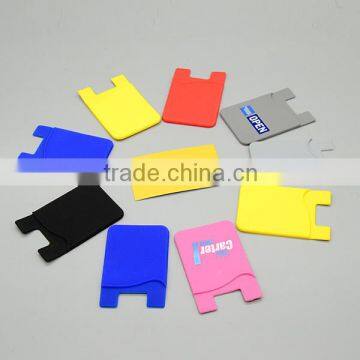 Silicone iwallet mobile phone case card holder wallet