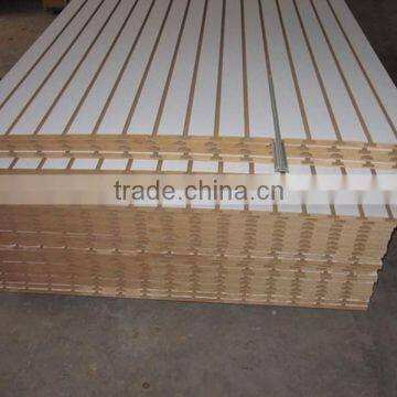 melamine slot wall board MDF