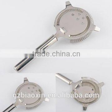 4 Prongs Stainless steel cocktail bar strainer