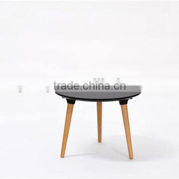 simple style wooden round shape console table