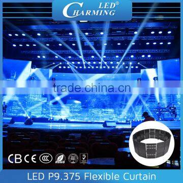 P10 Waterproof Portable stage curtain backdrop/LED flexible curtain display