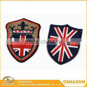 Custom india embroidery flag patch college embroidered patches india embroidery patch