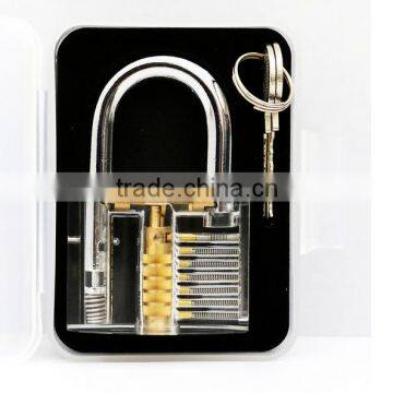Hot Pick Cutaway Inside View Padlock Lock For Locksmith Practice Training Skill Transparent Practice Padlock photo-6