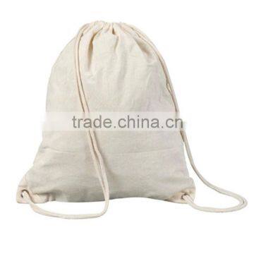 Cotton Drawstring backpack Gym bag