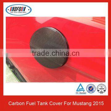 For Ford Mustang 2015UP Carbon Fiber Fuel Tank Cover Gas Cover