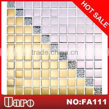 Stone mix metal mosaic pattern for sale