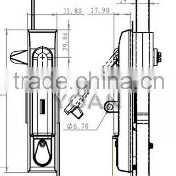 the Cabinet Lock Rod Control Lock Rod Control Industrial Cabinet Lock photo-2