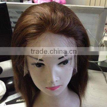 short 12'' brazilian hair full lace wig human hair thin skin top lace wig adjustable wig cap