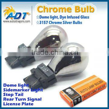 T10 1156 3156 1157 etc Auto Halogen Chrome Bulbs