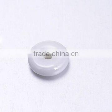 100PC new arrival white ceramic accessories high quality round ceramic beads jewelry fittings