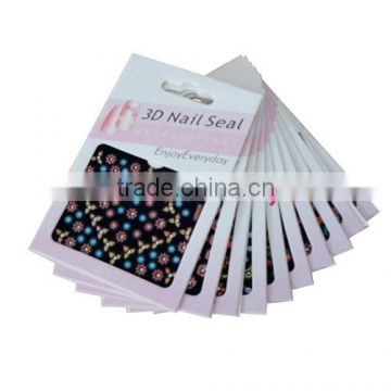 3D design nail sticker,nail seal,nail decals.various of design