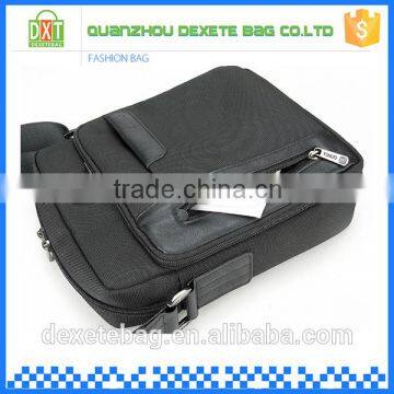 Classic designer black messenger bag for laptop