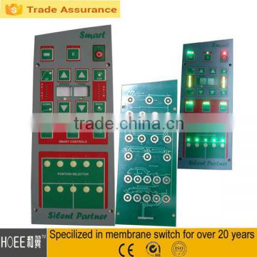 Custom design beautiful home appliance application,medical equipment membrane switch keypads