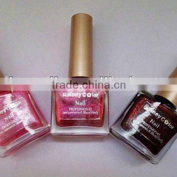 2014 new fashion design color gel nail polish Nail Painting for 10 ml round shaped nail varnish