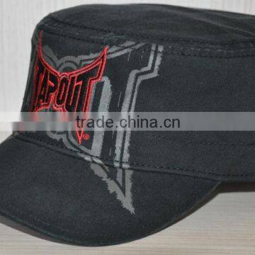 custom high quality distressed military cap embroidery