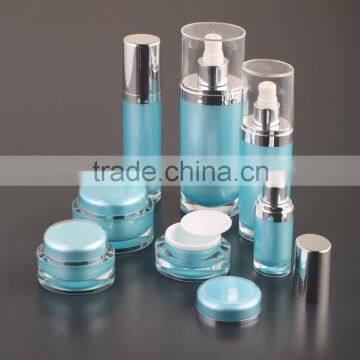 cosmetic oval empty acrylic lotion bottle