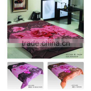 2015 NEW DESIGNS 1ply&2ply Raschel Quality Hot Compressed Embossed Raschel Korean Style Blanket NO.15001 photo-4