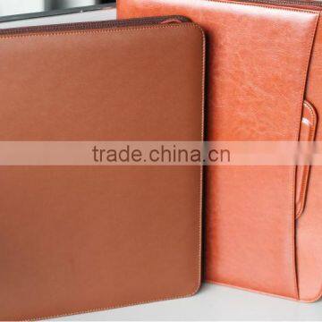 Leather portfolio with pad case