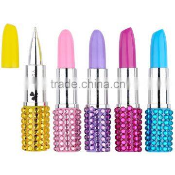 Lovely Wholesale Promotion Novelty Lipstick Style Fashion Ballpoint Pen