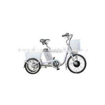 China Electric Trike with front and rear basket for old people