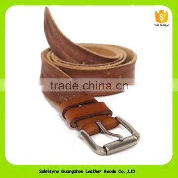 China Leather Factory Luxury Cross Pattern Leather Belt Men 16234 photo-3