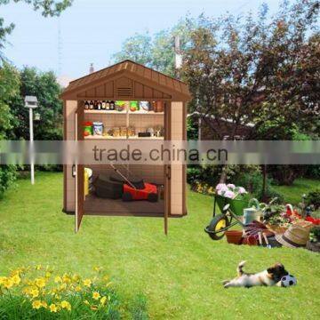 2016Hot Sale Tiny House Plastic Outdoor used Storage Sheds