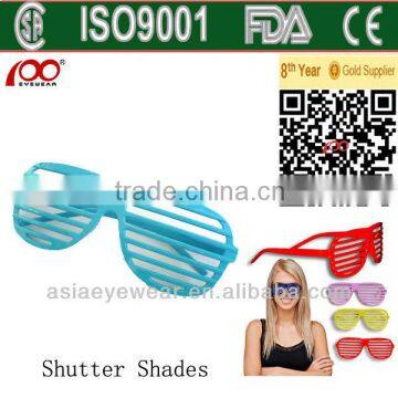 shutter glasses party glasses cheap party glasses sunglasses with blinds