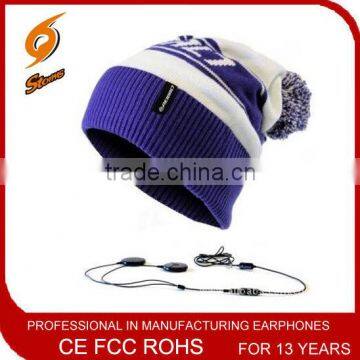 customized winter Beanie/Music Hat headphone for promotional