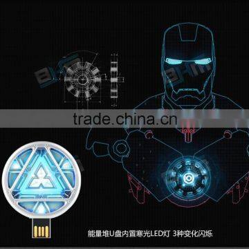 2016 HotSale Iron Man USB Flash Drive Pen Drive Crystal Diamond PenDrive 4GB 8GB 16GB 32GB 64GB Memory Stick/Thumb/Pendrives photo-3